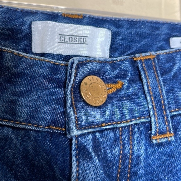 Closed Denim Made In Italy Pedal Pusher Raw Hem Jeans Size EUR 36 US 23 - Picture 5 of 10